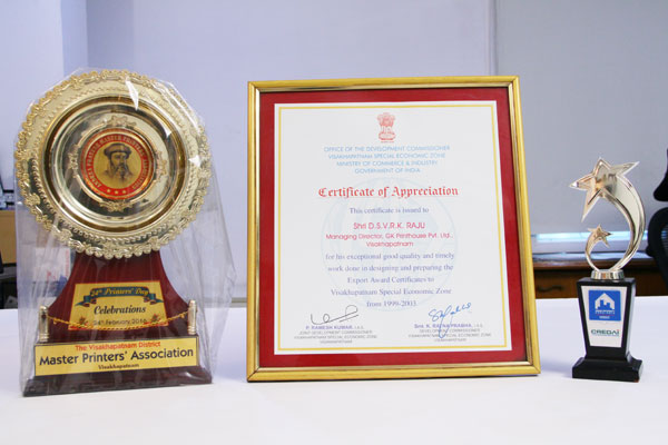 awards of G.K Print House Private Limited